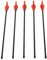plplaaoo 5 PCs handgefertigter Pfeil werfen Pot Outdoor Freizeitausrüstung Gummi -Pfeil 41 cm für Dragon Boat Festival
