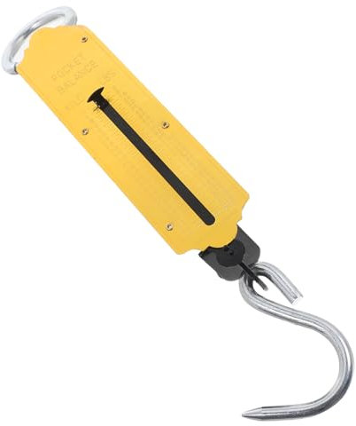 PEPLAYTAL 2 Stück Mechanische Hängewaage Hochpräzise Federwaage für Lebensmittel und Outdoor Anwendungen Goldene Leicht und Kompakt