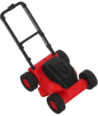 FRCOLOR Spielzeug-rasenmäher Für Junge Mädchen Miniatur-gartengerät Für Puppenhaus Outdoor-Spielzeug Dekorativer Mini-hausmäher Leicht Tragbar Und Interaktiver Mähmechanismus