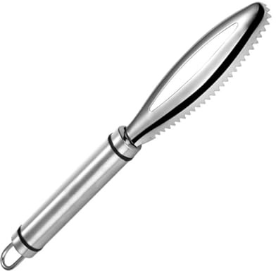 ZMZaoan Scaler Pesce in Acciaio Inox, Pesce Scaler Remover Veloce Rimuovere Pesce Pulizia Peeler - Squamatore Pesce Professionale con Dente di Sega per la Cucina, i mercati dei Frutti di Mare