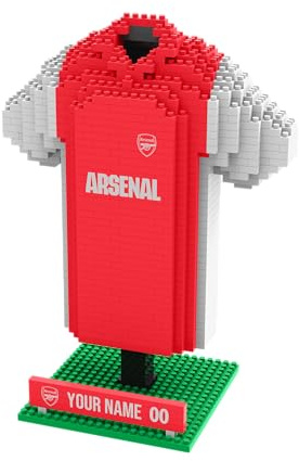 FOCO Offizielles Lizenzprodukt Personalisiertes Fußball-3D-BRXLZ-Schreibtisch-Trikot (Arsenal FC (918-teilig))