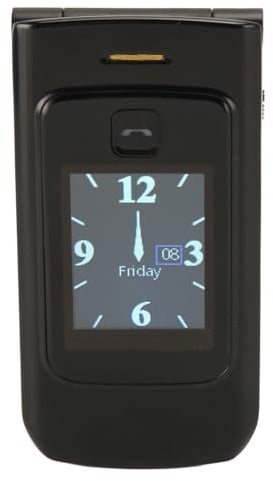 Ausla YEEMI K21+ 4G Cellulare Flip, Telefono Cellulare Basic con Tasti Grandi, Doppio Schermo, Batteria a Lunga Durata per Anziani (Black)
