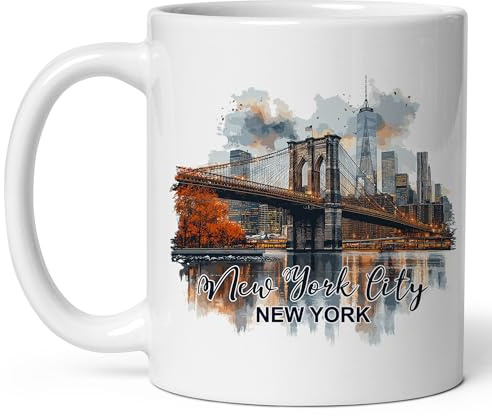 Tasse New York City, New York, Big Apple Tasse Aus Keramik Hochwertige Kaffeetasse Premium Magic Mug for Kitchen Breakfast Milk Büro 330Ml