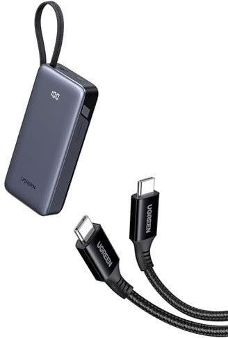 UGREEN Nexode Power Bank 20000mAh con UGREEN Cavo USB C 100W, Cable Tipo C 20V/5A PD 3.0 1M