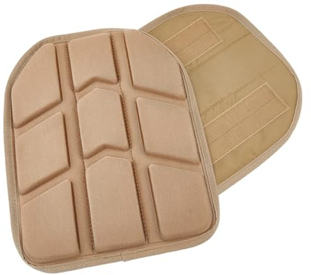 WADORN 2Pcs Tactical Vest Plates Nylon EVA Foam Shock Padding Plates 12.9x10.3 in Brown Breathable Insert Inner Liner Pads for Backpack Carrier Tactical Training Outdoor Body Chest Back Protection