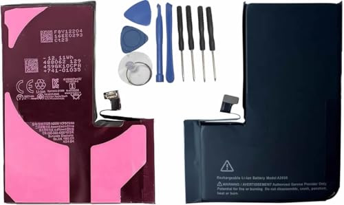 Batteria compatibile con iPhone 13 Pro (3095 mAh) + Kit Attrezzi e Adesivi | Modelli A2656 A2483 A2636 A2639 A2638. Sostituzione Pari Originale