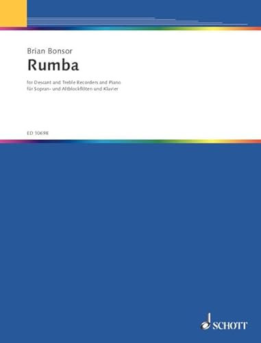 Rumba: 2 Blockflöten (SA) und Klavier. Partitur und Stimmen.