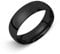 Soul-Cats Klassische Ring aus Edelstahl für Damen und Herren, schwarz, hochglanzpoliert, Ø 18 mm, Breite: 6 mm