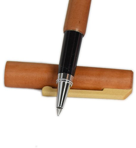 4betterdays.com NATURlich leben! Premium Tintenroller/Tintenschreiber für Rechts- und Linkshänder - Nachfüllbar - nachhaltige Handarbeit aus Deutschland - aus geöltem Birnenholz
