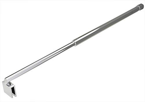 Barre de stabilisation - barre de fixation ronde ou carrée pour paroi de douche, Barre de stabilisation:ronde