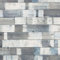 Blue & White Wood Effect Vinyl Flooring - Rustic Light Oak Foam Sheet Lino - Kitchen & Bathroom Flooring - 2m to 7m Length, 2m to 3m Width (Snow Painted Wood, 2m x 2m)
