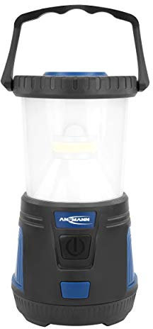 ANSMANN Campinglampe LED Campingleuchte Camping Laterne Licht 600 Lumen, 360°-Strahlwinkel, stufenlos dimmbar, IPX4-wasserfest, 3 Leuchtmodi (Weiß, Rot, Rot blinken), batteriebetrieben CL600B