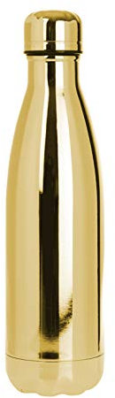 Nerthus Bouteille Thermique Double Paroi en Acier Inoxydable pour Métal Froid et Chaud 500 ml sans Bisphénol à 18/8 (Fih 709) Champagne