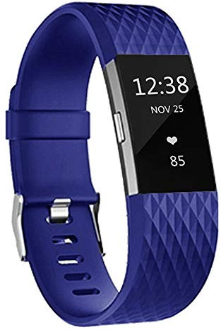 Bracelets de rechange pour Fitbit Charge 2, bracelets classiques réglables en silicone pour Fitbit Charge 2, homme et femme