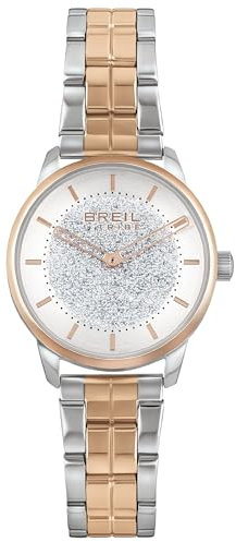 BREIL - Women's Watch Lucille Collection EW0542 - Accessori Donna - Orologio per Donne in Acciaio Lucido con Cassa da 32 mm e Cinturino Regolabile da 13,5 a 19 cm