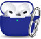 R-fun AirPods 3 Case Cover,Silicona Accesorios de Protección de la Piel con Llavero Compatible con Apple AirPods 3 ª Generación 2021 para Las Mujeres Hombres Niñas Niños, Azul