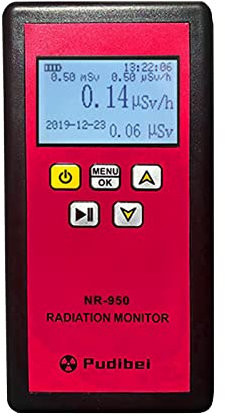 Nuklearstrahlungsdetektor, fortschrittlicher Strahlungsdetektor X, Y und harte Betastrahlen erkennt, tragbarer Nuklearstrahlungsdetektor, LCD-Display,Haushalt,radioaktiver Tester,Geigerzähler(NR-950)