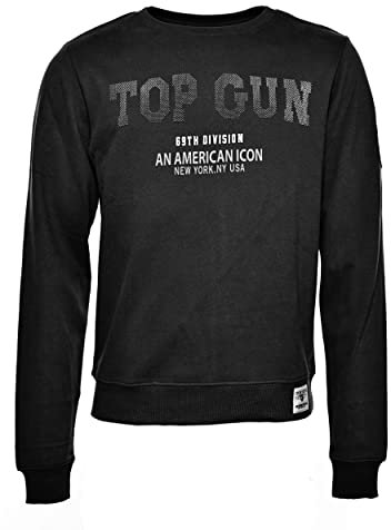 Top Gun Herren Sweater Tg20213007 Black,S