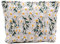 Trousse de Maquillage pour Femme Organiseur avec Fermeture éclair Trousse de Toilette de Voyage Broderie Pâquerette Marguerite Blanche