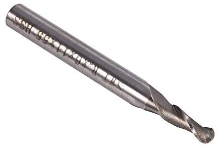 HSS Zylinderschaft 2 Flöte Kugelkopffräser, HSS 6mm Schaft 2 Flöte Kugelkopf Schaftfräser Drehmaschine CNC Fräser Werkzeug HH