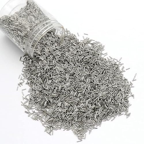 Mini épingles de polissage magnétiques en acier inoxydable 1000 g pour fabrication de bijoux, aiguilles de polissage rotatives (1 x 10 mm)