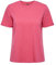 PIECES PCRIA SS Fold UP Solid Tee Noos BC T-Shirt, Rosa Acceso, XL Donna