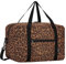 Ryanair Handgepäck 40x20x25cm Handgepäck Tasche für Flugzeug Reisetasche Klein Faltbare Sporttasche Weekender Handgepäck Koffer für Herren und Damen von WANDF(Brauner Leopard 20L mit Schultergurt)