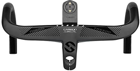 Integrierter Rennradlenker 28,6 mm Volle interne Kabelführung Rennradlenker T800 Carbon Integrierter Di2-Lenker mit Fahrradcomputerhalterung