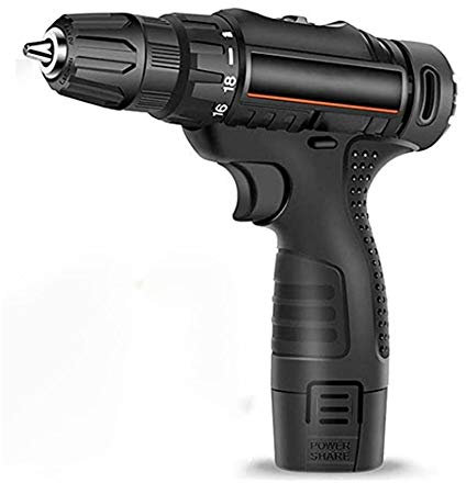 Avvitatore a percussione, Trapano Avvitatore da 12 V, Batteria per cacciavite con Luce a LED, (Coppia Massima 15 NM, velocità variabile, Ricarica Rapida 1,5 Ore)