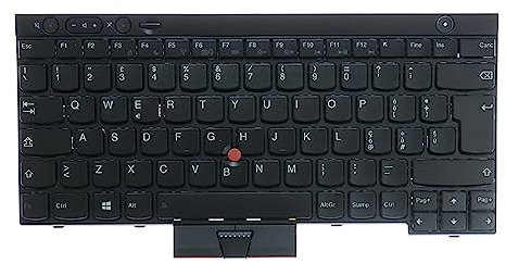 LeFix - Tastiera Italiana Compatibile con Notebook Lenovo Thinkpad T430 T430i T430s X230 X230i T530 T530i W530 L430 L530,Non retroilluminata