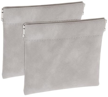 Be In Your Mind 2-Teilige Aufbewahrungs-Make-up-Tasche Kopfhörer-Organizer PU-Leder Tragetasche Tragbare Reisetasche Zubehör für Schlüssel Münzen Ladekabel