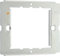 British General RFR12 1 and 2 Gang Grid Frame for Nexus Metal - White Moulded - Metal Clad and Part M Front Plates