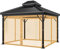 Mingfuxin Moustiquaire de belvédère, Remplacement Universel de l'auvent de Jardin Moustiquaire 4 Panneaux avec Fermeture éclair pour d'extérieur pergola 10 x 10 (Moustiquaire Uniquement)