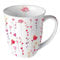 Ambiente Becher Herzgirlanden ca. 400 ml Mug Herz Kollektion Blumen Tee/Kaffee Tasse, Porzellan, Sommmer/Frühling Motive - Ideal Als Geschenk, 18418160