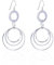 Ohrringe Hängend Modeschmuck, Hänge Ohrringe Silber Kreis Ohrringe Silber 925 Hängend Hochzeit 63mm