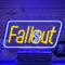 PILOYINDE Fallout led regalo natalizio al neon Fallout azzurro insegna al led insegna al neon del gioco per la decorazione della camera da letto regalo per ragazzo