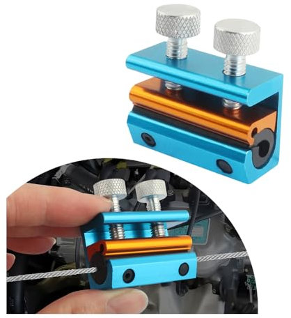 Double-Headed Motorcycle Cable Luber Tool for Brake Cable Lubrication,Cable Lube Dispenser Motorcycle Tools for Motorcycles Bicycle Scooter,Universal Motorcycle Tools Cable Lube (Blue Gold)