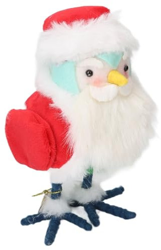 Dekorative Vögel, Weihnachtsdekoration, Weihnachtsvögel, Tischdekoration, Niedliche, Lebendige Plüsch-Weihnachtsstoffvögel, Tischdekoration (Typ 4)