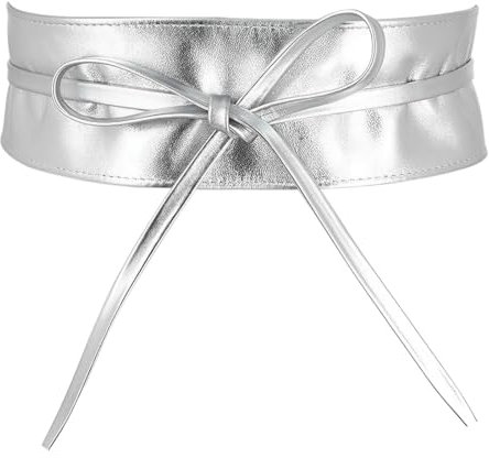 EIHI Silber breiter gürtel damen für kleid, Leder Gürtel damen silber