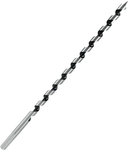 Muretnze 3/4 Inch x 12 Inch Long Auger Drill Bit, Hex Shank 3/8 Inch | For Wood, Extra Long, Brad Point, For Soft and Hard Wood, Plastic and Drywall