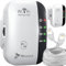 Reagle WiFi Repeater 300 Mbps – 3-in-1 WLAN Verstärker, 2.4 GHz, WPS, WPA2 – WLAN Signal Verstärkung für Zuhause und Büro, Kompatibel mit 802.11n/g/b, Einfache Installation, Bis zu 10m Reichweite