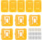 Battery Holder Tool Holder, 5 Packs Battery Mount Holder for Dewalt 20V 60V Battery 5 Packs Tool Storage Wall Mount for Dewalt 18v Tools