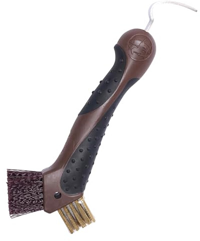 Imperial Riding IRH Horse Hoof Pick & Brush (One Size) (Walnut)