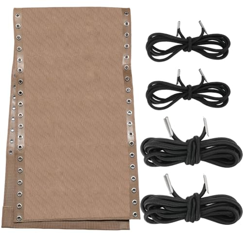 GORGECRAFT Tela de Repuesto para Silla de Gravedad Cero Antigravedad - Kit de Reparación para Exterior Color Canela con Cuerda