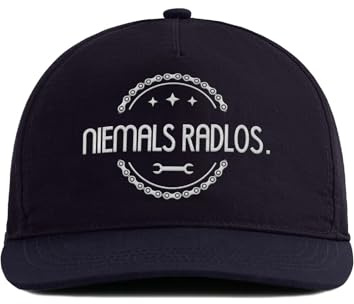 tshirtladen Cap Niemals Radlos - Snapback mit Fahrrad Spruch | Lustige Trucker Cap Herren | Geschenk für Radfahrer | Basecap Männer Statement | Cappy mit Kette & Werkzeug