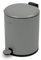 Addis 5L Bathroom Bin – Soft Close Pedal Bin, Stylish & Compact Metal Waste Bin for Bathroom & Kitchen – Durable & Hygienic with Removable Inner Bucket, Grey