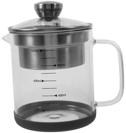 JECOMPRIS Récipient à Lait de Soja Multifonctionnel Passoire en Acier Inoxydable Théière 1 L Design Pratique pour Filtrer Jus et Soupe Cuisine et Restauration