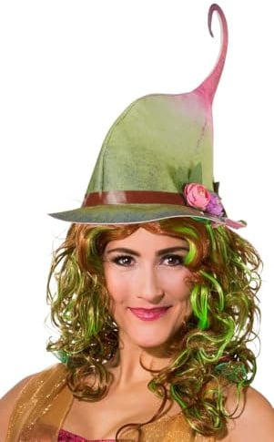 Orlob Zubehör zum Thema Waldfee, Elfe, Fee grüner Elfenhut mit Blümchen