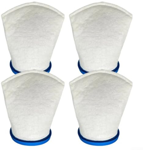 URPIZY Poolfilter Ersatzbeutel für Pool für Blaster für Max für Li 30000ML Sandfilter Schmutzfangbeutel Kompatibel für JPV200 für iVac 250 für Volt für FX-4 für Catfish Feingewebter (4 Pack)