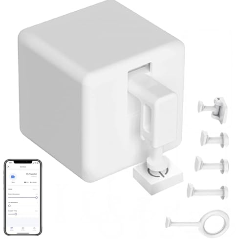 TECKZOON Fingerbot Plus Smart Switch Button Pusher, mit Touch-Steuerung, kompatibel mit Smart Life App und Tuya BLE Hub, Sprachsteuerung mit Alexa & Google Home, Timer- und Automatisierung (1 Pack)